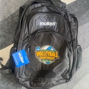 Black Volleyball Championship Backpack